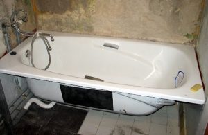 Установка стальной ванны в Никольском